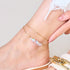 Rainbow White | Gold Vermeil | Mermaid Glass Infinity Clasp Necklace